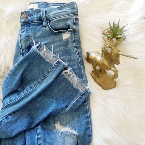 PACSUN High Rise Ankle Jegging Distressed - Picture 3 of 10